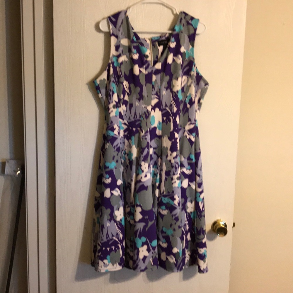 Purple floral dress
